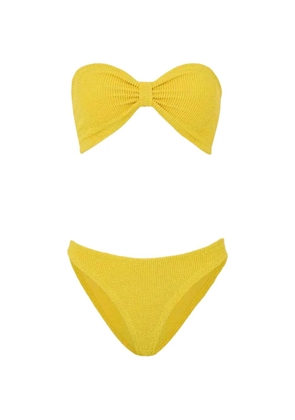Hunza G Jean textured bikini set - Yellow