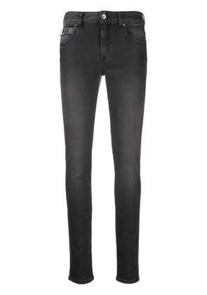 Just Cavalli logo-plaque slim jeans - Black