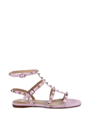 Valentino Garavani rockstud-embellished flat sandals - Pink