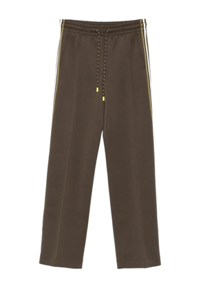 MARCCAIN drawstring-waist side-stripe pants - Green