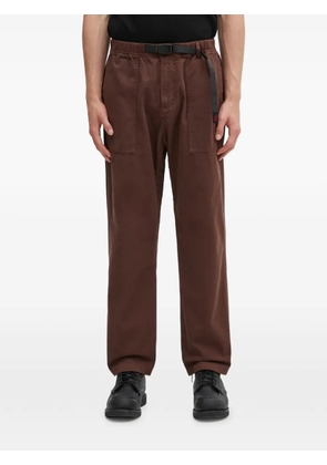 Gramicci Loose Tapered Ridge elasticated belted trousers - Brown