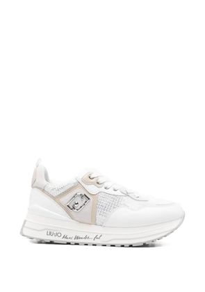 LIU JO Maxi Wonder logo-plaque sneakers - White