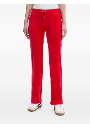 Juicy Couture patch-pocket drawstring-fastening track pants - Red