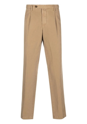 Briglia 1949 straight leg cotton chinos - Brown