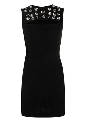 DSQUARED2 crystal-embellished sleeveless-dress - Black