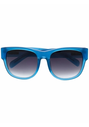 Linda Farrow gradient square-frame sunglasses - Blue