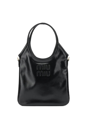 Miu Miu Ivy leather tote bag - Black
