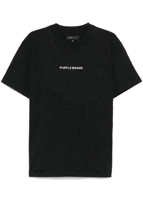 Purple Brand ripped T-shirt - Black
