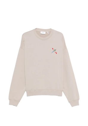 Axel Arigato embroidered crew-neck sweatshirt - Neutrals