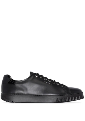 Ferragamo Cube leather sneakers - Black