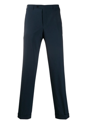 Canali slim tailored trousers - Blue