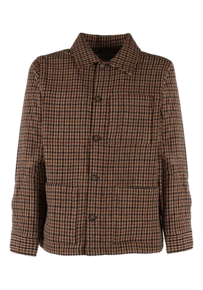 Sebago houndstooth button-fastening jacket - Brown