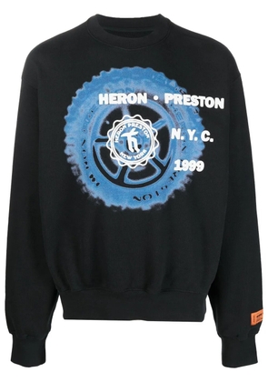 Heron Preston off road print sweatshirt - Black