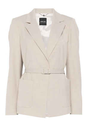 MARCCAIN belted fitted jacket - Neutrals