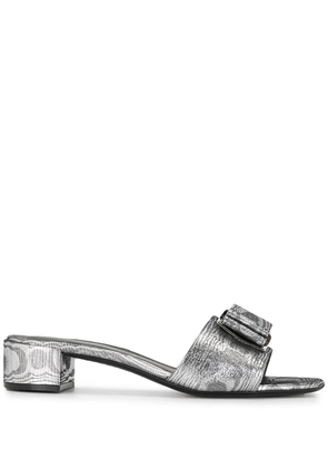 Ferragamo Double Bow 30mm sandals - Silver