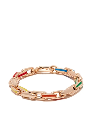 Lauren Rubinski 14kt yellow gold Rainbow enamel bracelet