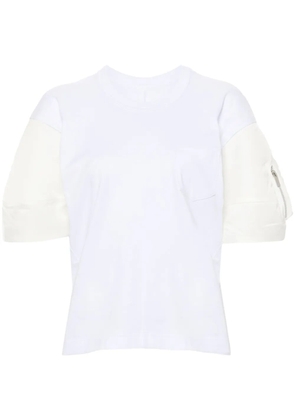 sacai cotton jersey T-Shirt - Blue