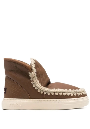 Mou chunky slip-on boots - Brown