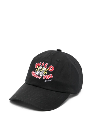 Kenzo tiger-embroidery cap - Black
