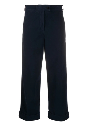 ASPESI cropped wide leg trousers - Blue