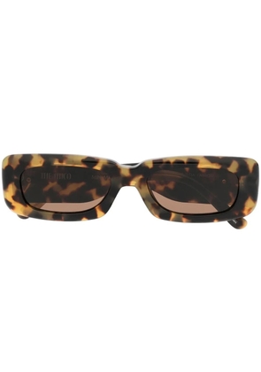 Linda Farrow x The Attico Marfa tortoiseshell-effect sunglasses - Brown