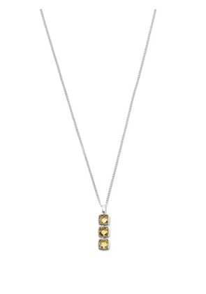 Tom Wood sterling silver quartz pendant necklace