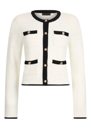 LIU JO knit button-fastening jacket - White