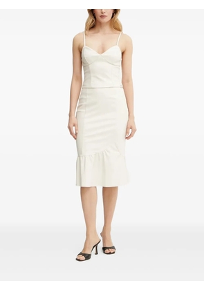 Armani Exchange sweetheart-neckline corset top - White