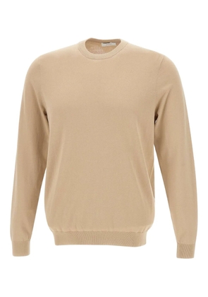 DIKTAT ribbed-edge cotton sweater - Neutrals