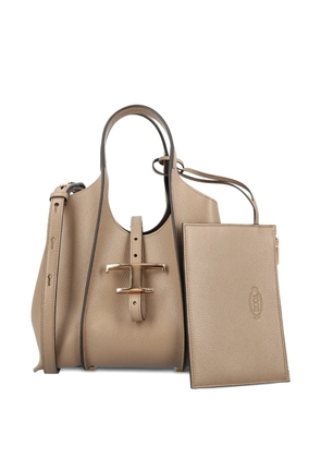 Tod's mini T-buckle tote bag - Neutrals