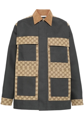 Gucci GG Supreme cotton-canvas jacket - Grey