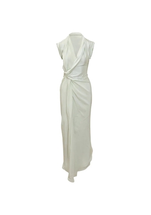 Victoria Beckham asymmetric twist dress - Neutrals