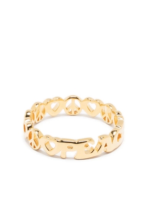Missoma sterling silver Spread the Peace ring - Gold