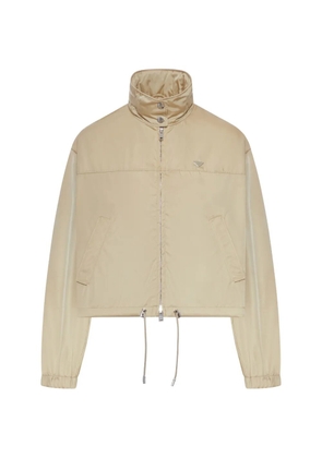 Prada Re-Nylon zip-up bomber coat - Neutrals