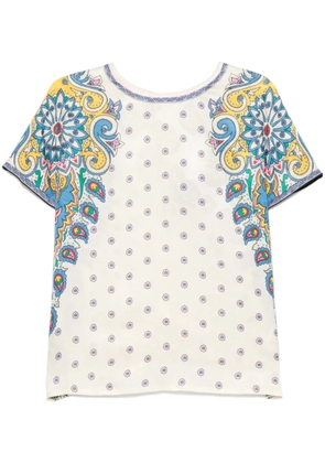 ETRO paisley-print T-shirt - Neutrals
