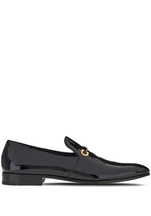 Ferragamo Gancini-ornament moccasins - Black