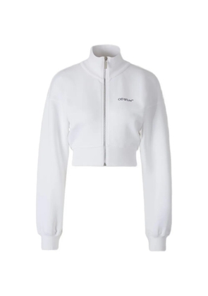 Off-White floral zipped sweatshirt