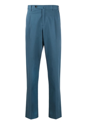 PT Torino straight leg double pleat trousers - Blue