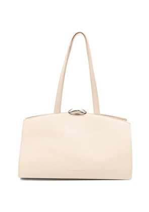 Benedetta Bruzziches large Serena grained-leather tote bag - Neutrals