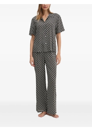 Karl Lagerfeld geometric-print shirt - Black