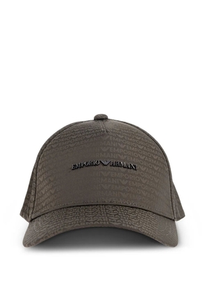Emporio Armani logo-plaque baseball cap - Green