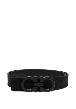 Ferragamo logo-pattern belt - Black