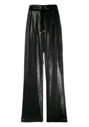 Balmain iridescent drawstring trousers - Black