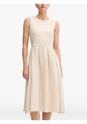 OUI linen midi dress - Neutrals