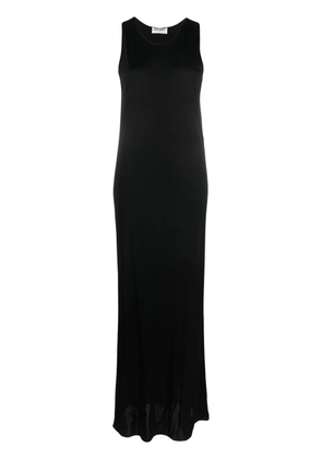 Saint Laurent sleeveless high-shine jersey dress - Black