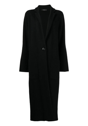 Lisa Yang single-breasted fitted coat - Black