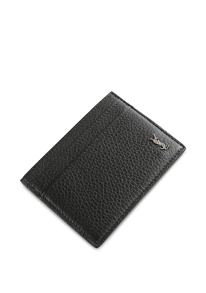 Saint Laurent Cassandre-detail card holder - Black