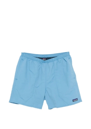 Patagonia logo patch shorts - Blue