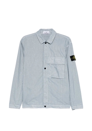 Stone Island chest-pocket shirt jacket - Blue