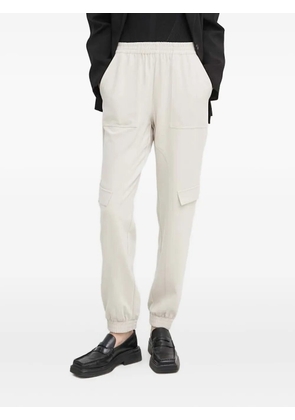 Bruuns Bazaar elastic-waist cargo track pants - Neutrals